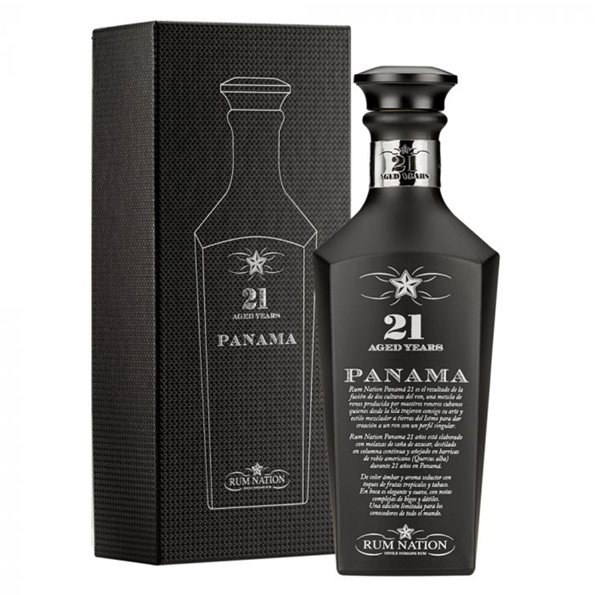 RUM NATION - PANAMA 21 YO DECANTER BLACK